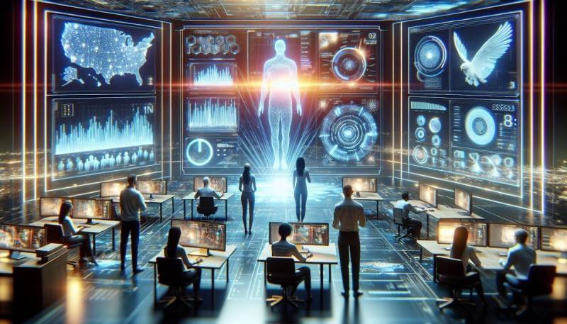 AI analizē Super Bowl LIX spēles datus futūristiskā vidē