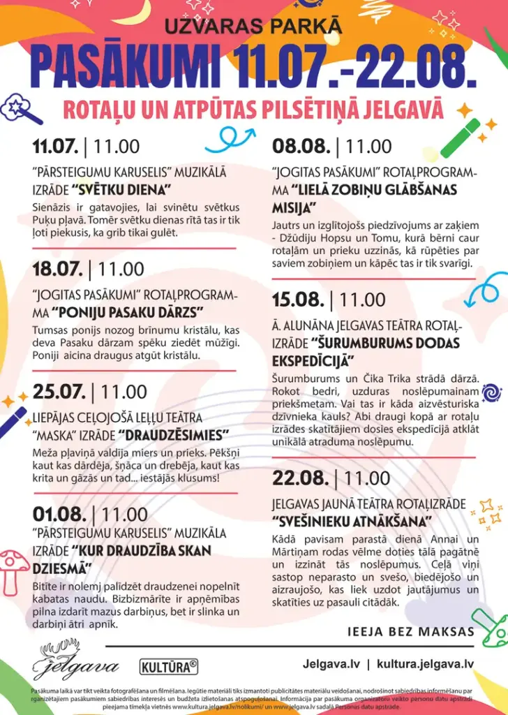 “Kur Draudzība Skan Dziesmā” Jelgavā — bez maksas 1. augustā