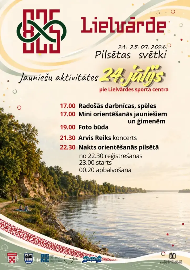 Lielvārdes pilsētas svētki 24.–25. jūlijā būs bez maksas: praktiskā informācija