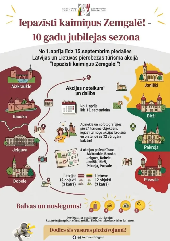 Bauskā bez maksas sākas “Iepazīsti kaimiņus Zemgalē”