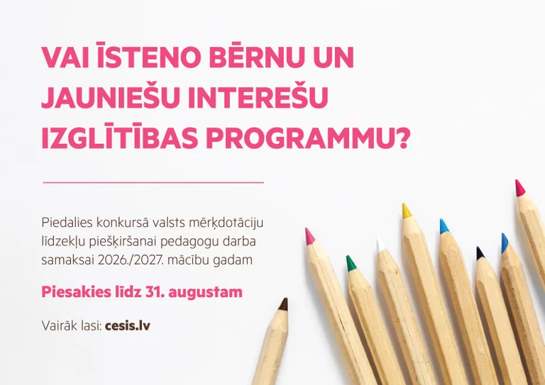 Cēsīs vecāki steigā: kā strādā interešu izglītības atbalsts