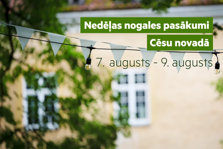 Nedēļas nogales pasākumi Cēsīs: koncerti, amatnieki un festivāli